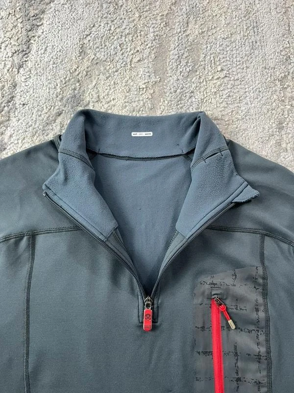 Lululemon Sudadera de Entrenamiento con Cremallera de un Cuarto, Color Gris, Talla L – photo 3